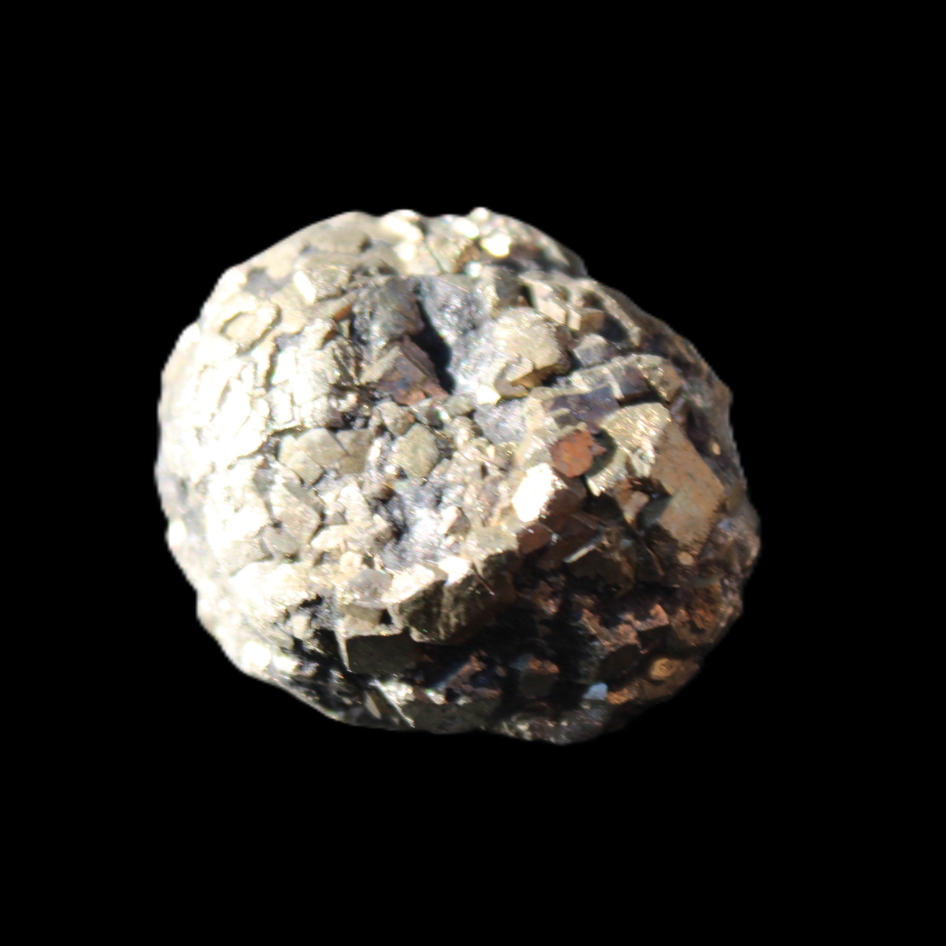 Chalcopyrite cluster from Pakistan 30*25*20mm 51.6g in sunlight - Rocks and Things Store