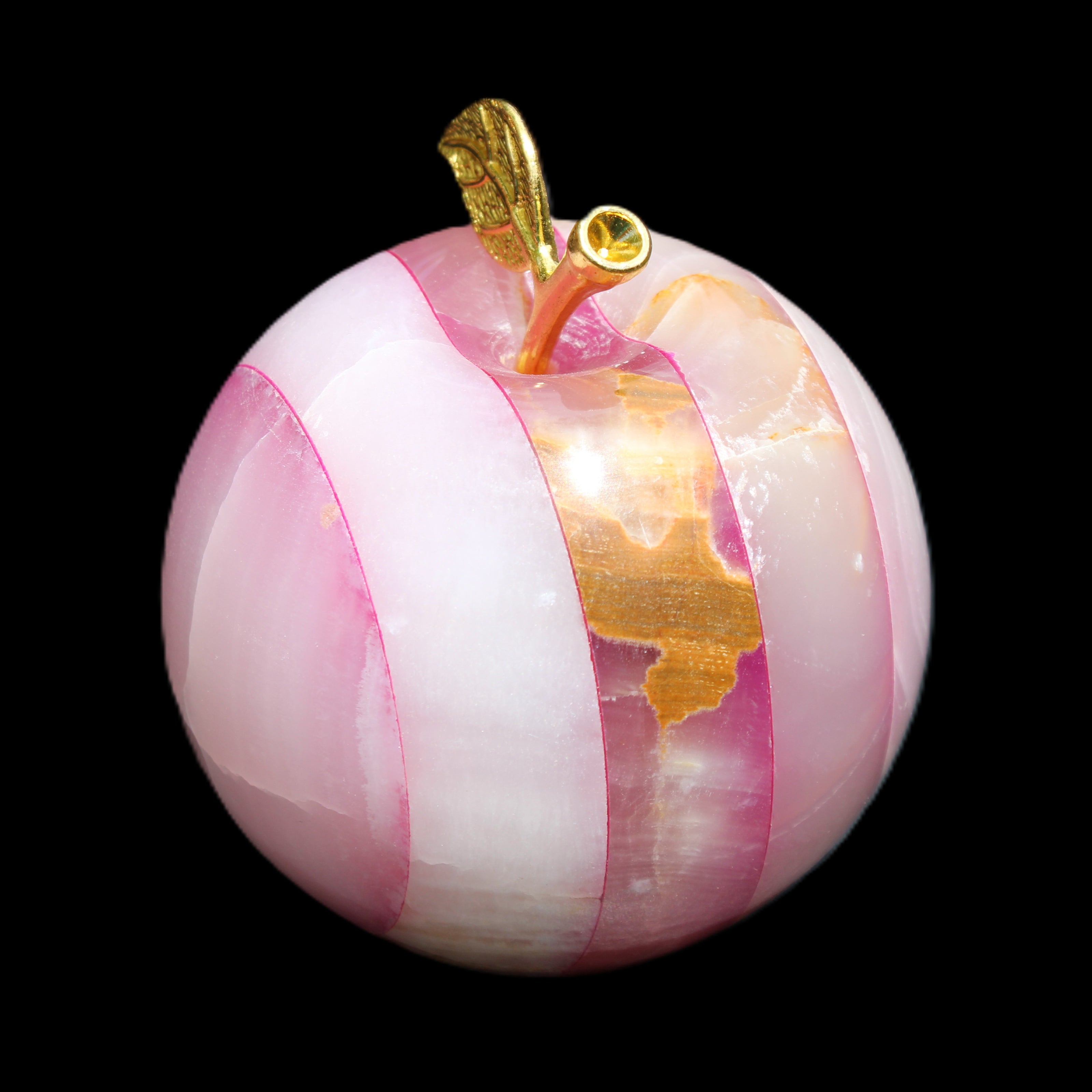 Pink Lady Afghan Jade Onyx Apple 60*76mm 414g in sunshine - Rocks and Things Store
