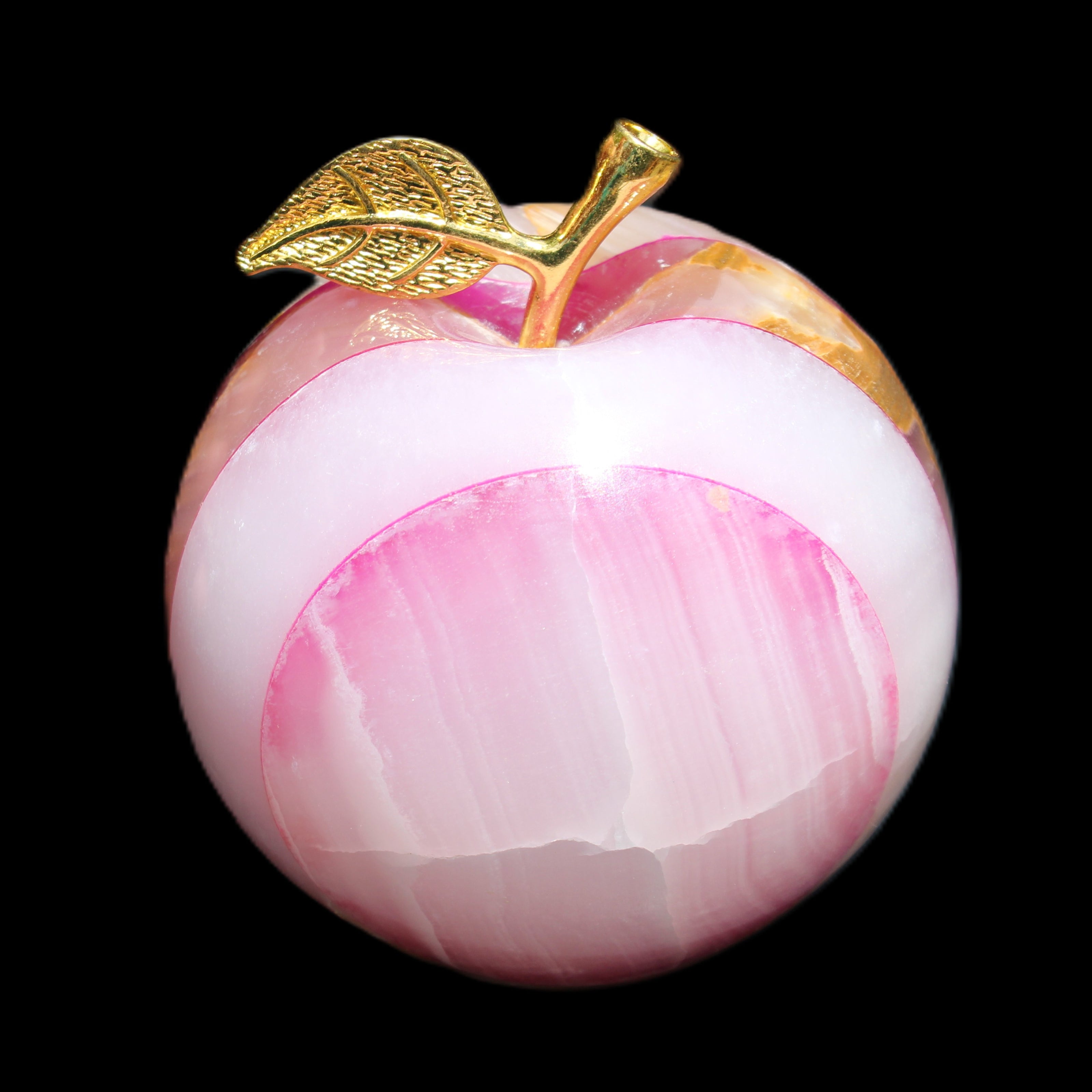 Pink Lady Afghan Jade Onyx Apple 60*76mm 414g in sunshine - Rocks and Things Store