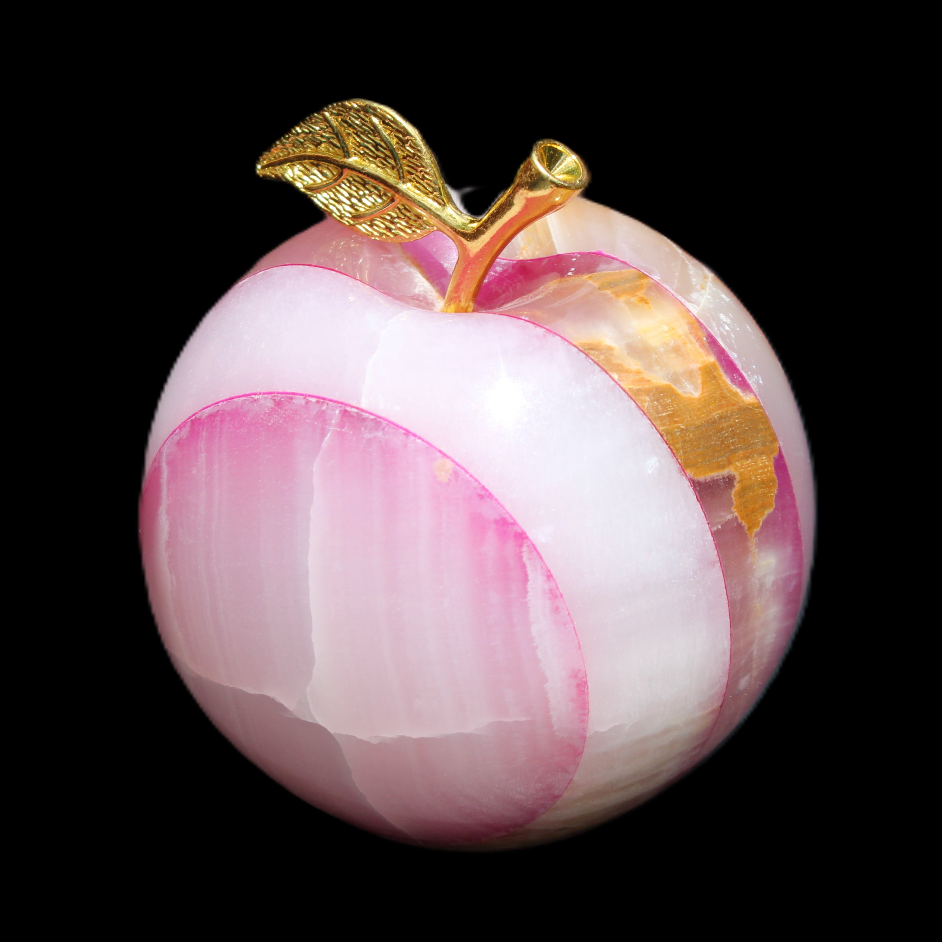 Pink Lady Afghan Jade Onyx Apple 60*76mm 414g in sunshine - Rocks and Things Store