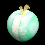 Granny Smith Afghan Jade Onyx Apple 62*72mm 386g in sunshine - Rocks and Things Store