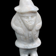 White Jade Olde Style Father Christmas 140-152mm 646-704g in sunlight - Rocks and Things Store