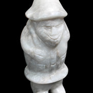 White Jade Olde Style Father Christmas 140-152mm 646-704g in sunlight - Rocks and Things Store