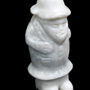 White Jade Olde Style Father Christmas 140-152mm 646-704g in sunlight - Rocks and Things Store