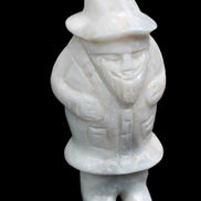 White Jade Olde Style Father Christmas 140-152mm 646-704g in sunlight - Rocks and Things Store