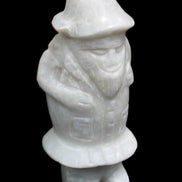 White Jade Olde Style Father Christmas 140-152mm 646-704g in sunlight - Rocks and Things Store