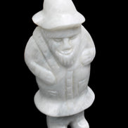 White Jade Olde Style Father Christmas 140-152mm 646-704g in sunlight - Rocks and Things Store