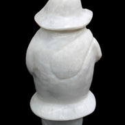 White Jade Olde Style Father Christmas 140-152mm 646-704g in sunlight - Rocks and Things Store