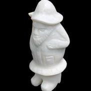 White Jade Olde Style Father Christmas 140-152mm 646-704g in sunlight - Rocks and Things Store