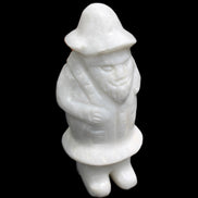 White Jade Olde Style Father Christmas 140-152mm 646-704g in sunlight - Rocks and Things Store