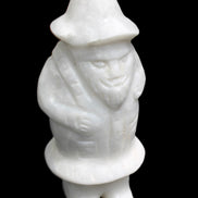 White Jade Olde Style Father Christmas 140-152mm 646-704g in sunlight - Rocks and Things Store
