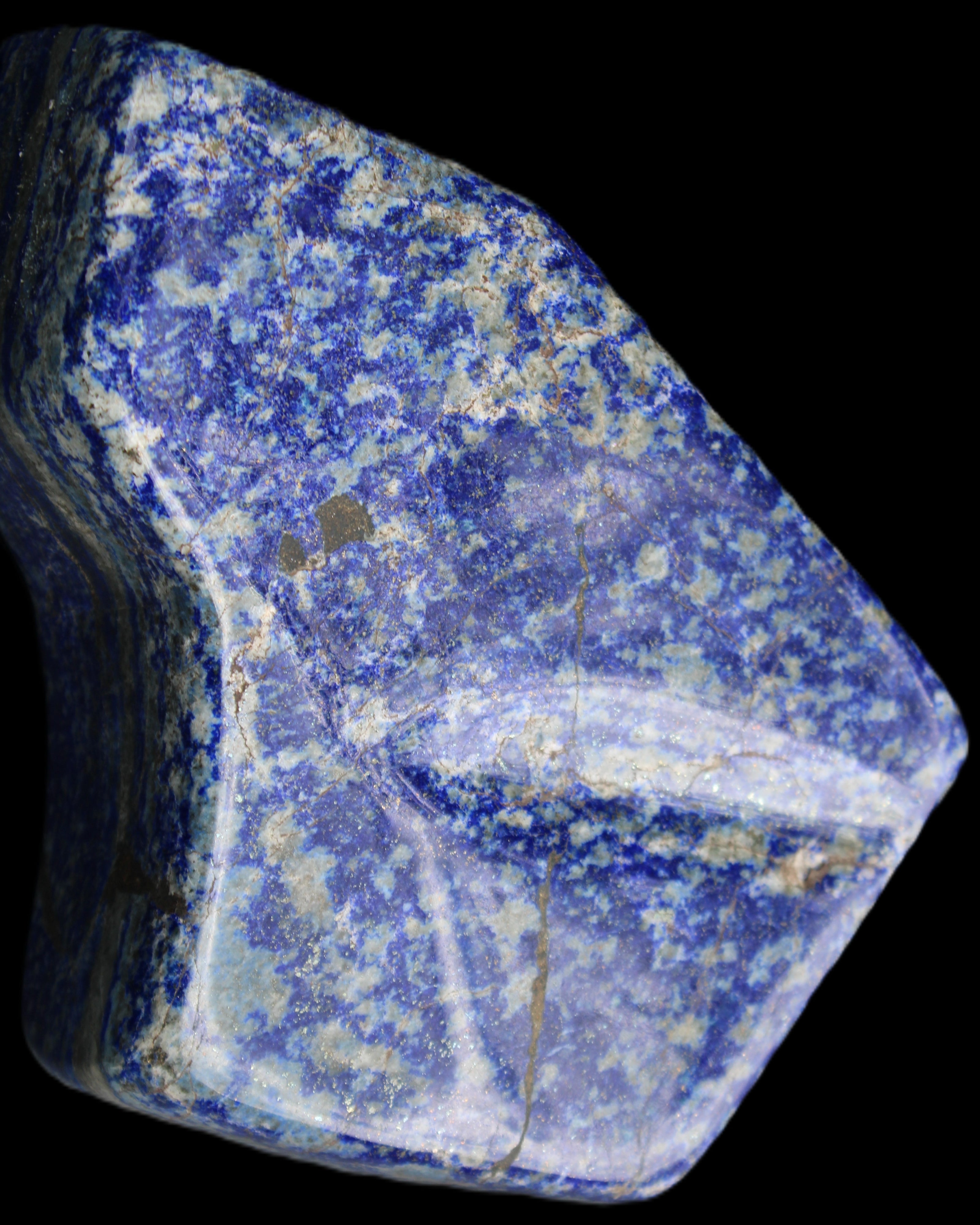 Lapis Lazuli freeform 120*83*36mm 745g in sunlight - Rocks and Things Store