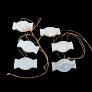 Christmas tree decoration shapes - 6 White Jade 38-48mm 60-100g in sunlight - Rocks and Things Store