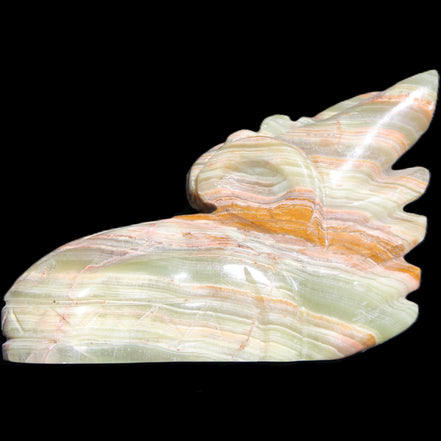 Afghan Jade Dragon's head hand-carved 115*50*84mm 589g in sunlight - Rocks and Things Store