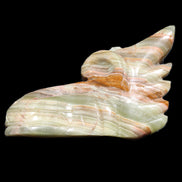 Afghan Jade Dragon's head hand-carved 115*50*84mm 589g in sunlight - Rocks and Things Store