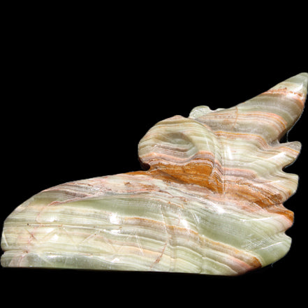 Afghan Jade Dragon's head hand-carved 115*50*84mm 589g in sunlight - Rocks and Things Store