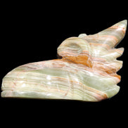 Afghan Jade Dragon's head hand-carved 115*50*84mm 589g in sunlight - Rocks and Things Store