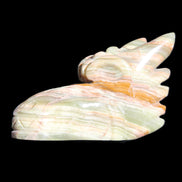 Afghan Jade Dragon's head hand-carved 115*50*84mm 589g in sunlight - Rocks and Things Store