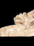 Chocolate Calcite Dragon's head hand-carved 118*41*85mm 494g in sunlight - Rocks and Things Store