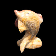 Afghan Jade Leaping Dolphin hand-carved 81*56*30mm 172g in sunlight - Rocks and Things Store