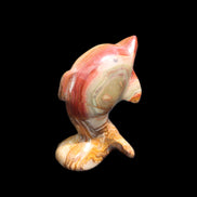 Afghan Jade Leaping Dolphin hand-carved 81*56*30mm 172g in sunlight - Rocks and Things Store