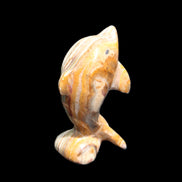 Afghan Jade Leaping Dolphin hand-carved 85*51*35mm 171g in sunlight - Rocks and Things Store