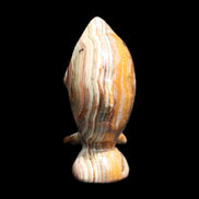 Afghan Jade Leaping Dolphin hand-carved 85*51*35mm 171g in sunlight - Rocks and Things Store