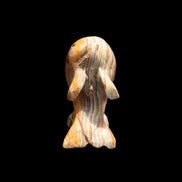 Afghan Jade Leaping Dolphin hand-carved 85*51*35mm 171g in sunlight - Rocks and Things Store