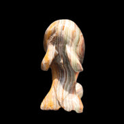 Afghan Jade Leaping Dolphin hand-carved 85*51*35mm 171g in sunlight - Rocks and Things Store