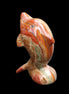 Colouful Afghan Jade Leaping Dolphin hand-carved 83*53*33mm 184g in sunlight - Rocks and Things Store