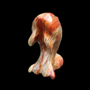 Colouful Afghan Jade Leaping Dolphin hand-carved 83*53*33mm 184g in sunlight - Rocks and Things Store