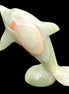 Afghan Jade Leaping Dolphin hand-carved 95*69*34mm 190g in sunlight - Rocks and Things Store