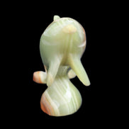 Afghan Jade Leaping Dolphin hand-carved 95*69*34mm 190g in sunlight - Rocks and Things Store