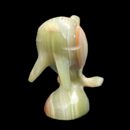 Afghan Jade Leaping Dolphin hand-carved 95*69*34mm 190g in sunlight - Rocks and Things Store