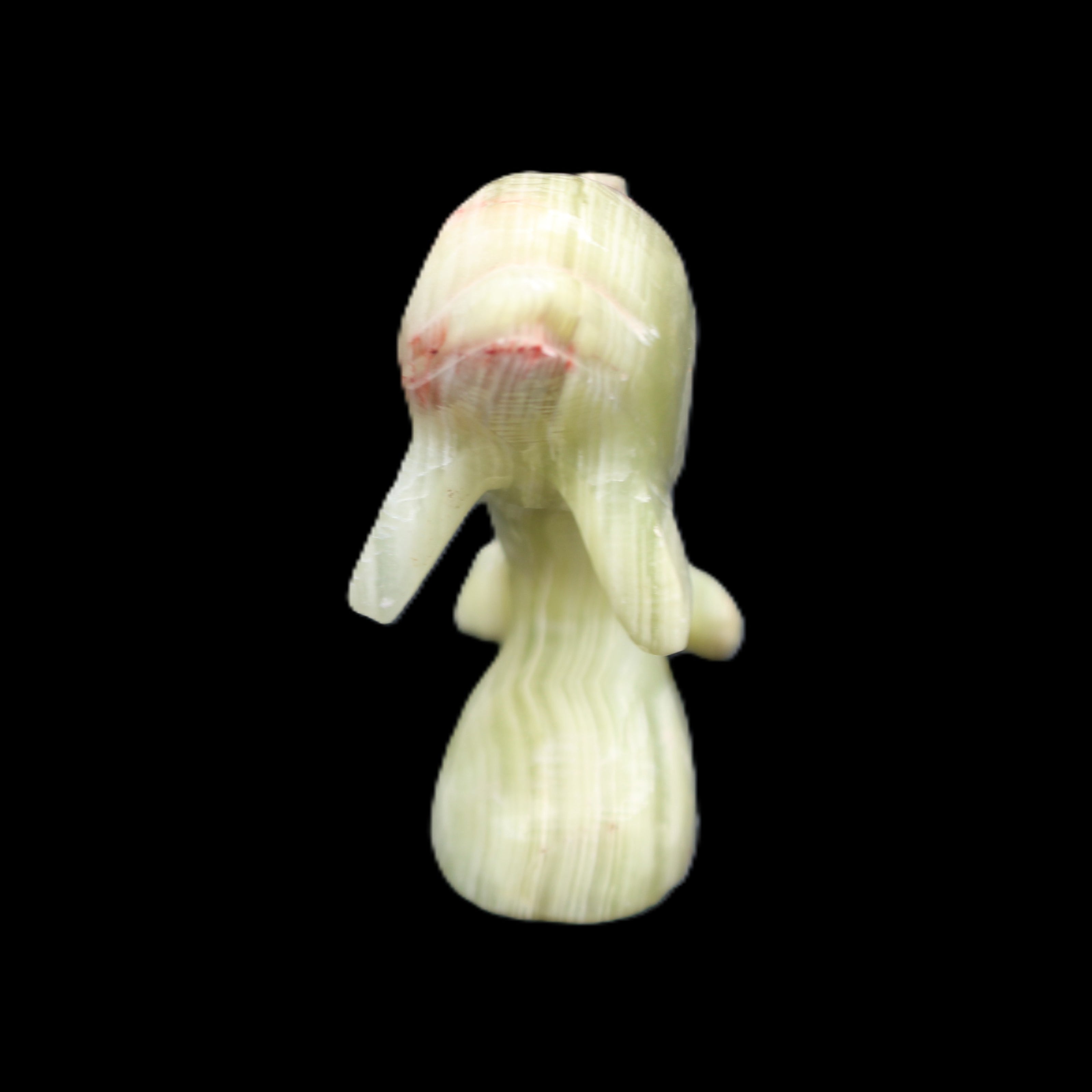 Afghan Jade Leaping Dolphin hand-carved 78*59*30mm 125g in sunlight - Rocks and Things Store