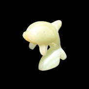 Afghan Jade Leaping Dolphin hand-carved 79*65*27mm 145g in sunlight - Rocks and Things Store