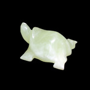 Afghan Jade Turtle hand-carved 78*72*31mm 211g in sunlight - Rocks and Things Store