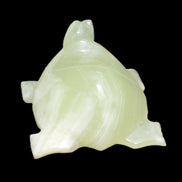 Afghan Jade Turtle hand-carved 78*72*31mm 211g in sunlight - Rocks and Things Store