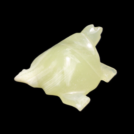 Afghan Jade Turtle hand-carved 78*72*31mm 211g in sunlight - Rocks and Things Store