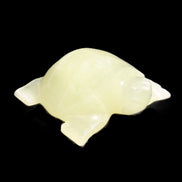 Afghan Jade Turtle hand-carved 78*72*31mm 211g in sunlight - Rocks and Things Store