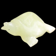 Afghan Jade Turtle hand-carved 78*72*31mm 211g in sunlight - Rocks and Things Store