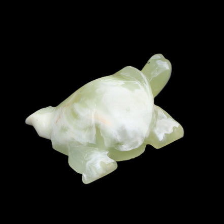 Afghan Jade Turtle hand-carved 78*61*30mm 181g in sunlight - Rocks and Things Store