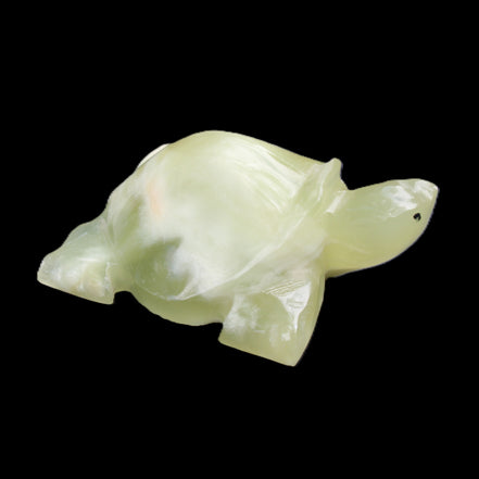 Afghan Jade Turtle hand-carved 78*61*30mm 181g in sunlight - Rocks and Things Store