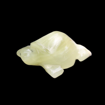 Afghan Jade Turtle hand-carved 78*61*30mm 181g in sunlight - Rocks and Things Store