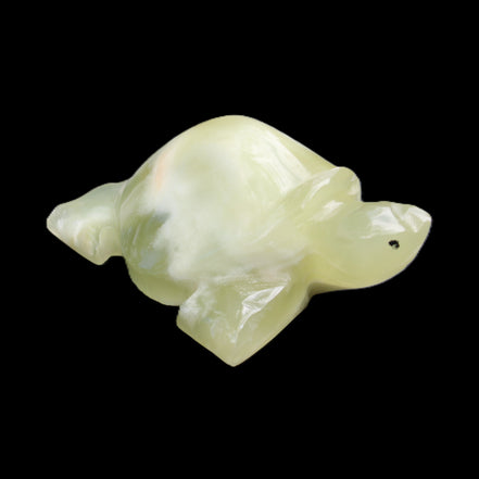 Afghan Jade Turtle hand-carved 78*61*30mm 181g in sunlight - Rocks and Things Store