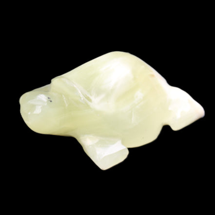 Afghan Jade Turtle hand-carved 78*61*30mm 181g in sunlight - Rocks and Things Store