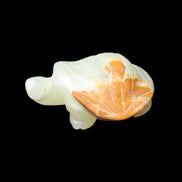 Afghan Jade Turtle hand-carved 85*60*37mm 183g in sunlight - Rocks and Things Store