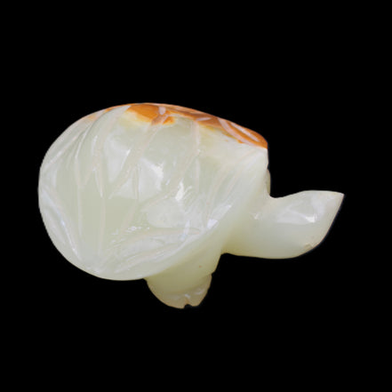 Afghan Jade Turtle hand-carved 85*60*37mm 183g in sunlight - Rocks and Things Store