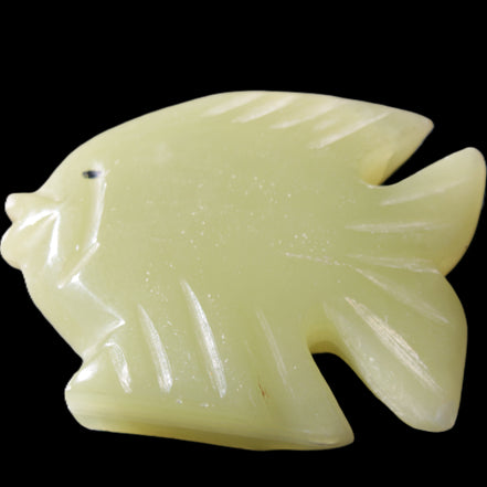 Afghan Jade fish hand-carved 82*66*19mm 173g in sunlight - Rocks and Things Store