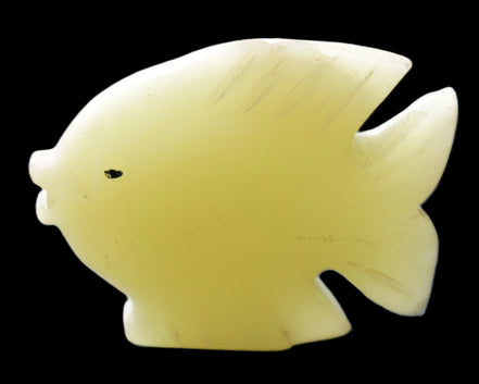 Afghan Jade fish hand-carved 82*66*19mm 173g in sunlight - Rocks and Things Store